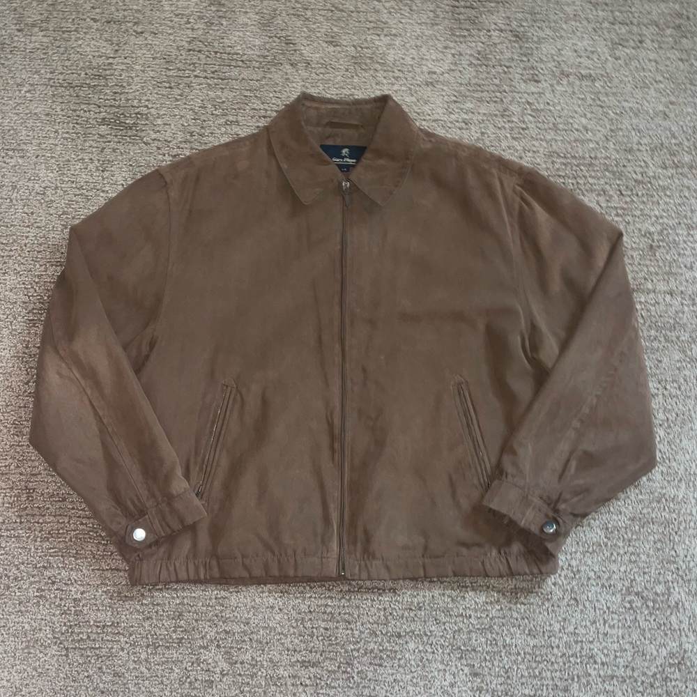Gary Player Suede Full Zip Jacket